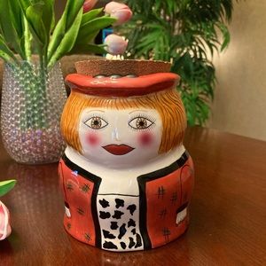 Wilma  Bella Casa Susan Paley canister with cork lid